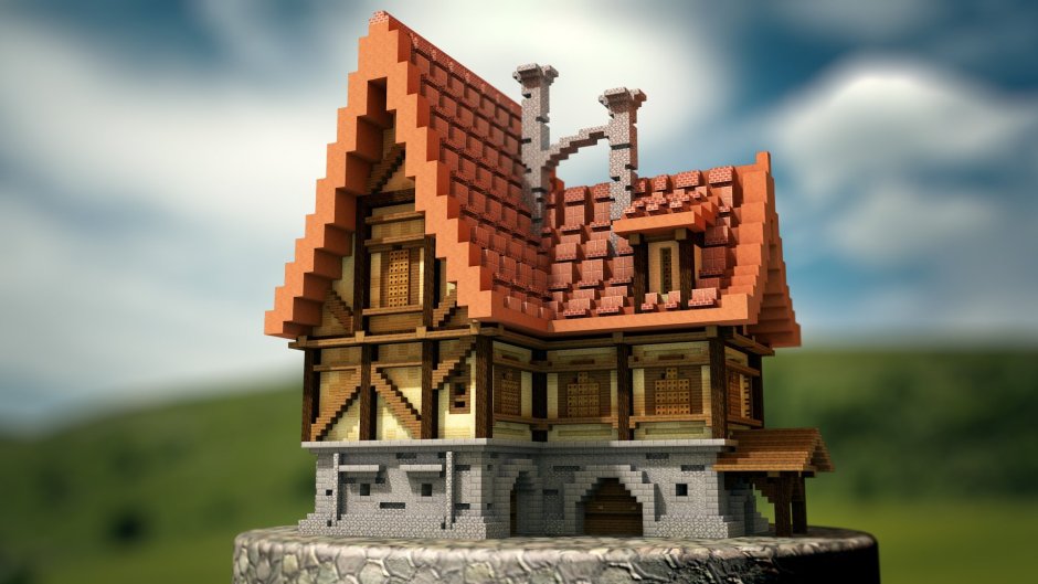 Красивый средневековый дом