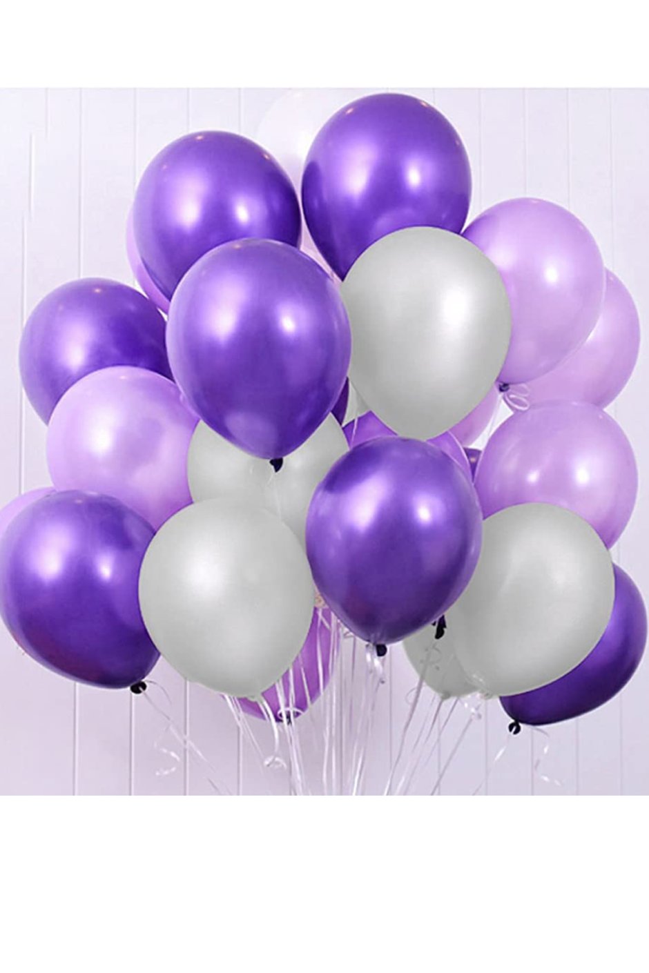 Фиолетово белые шары