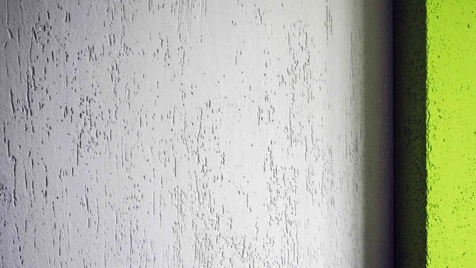 Штукатурка короед белая на стенах