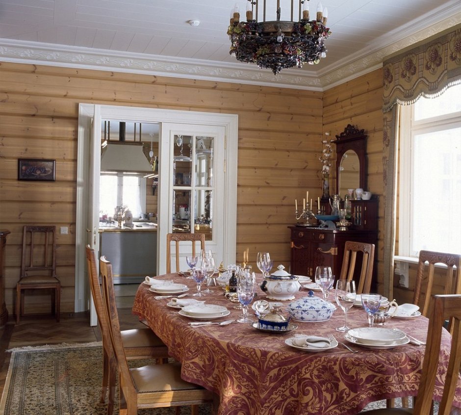 Дом Honka в стиле русской усадьбы