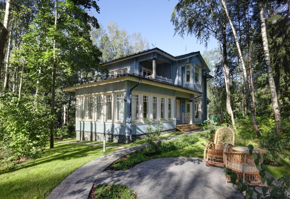 Хонка дом в стиле русской усадьбы