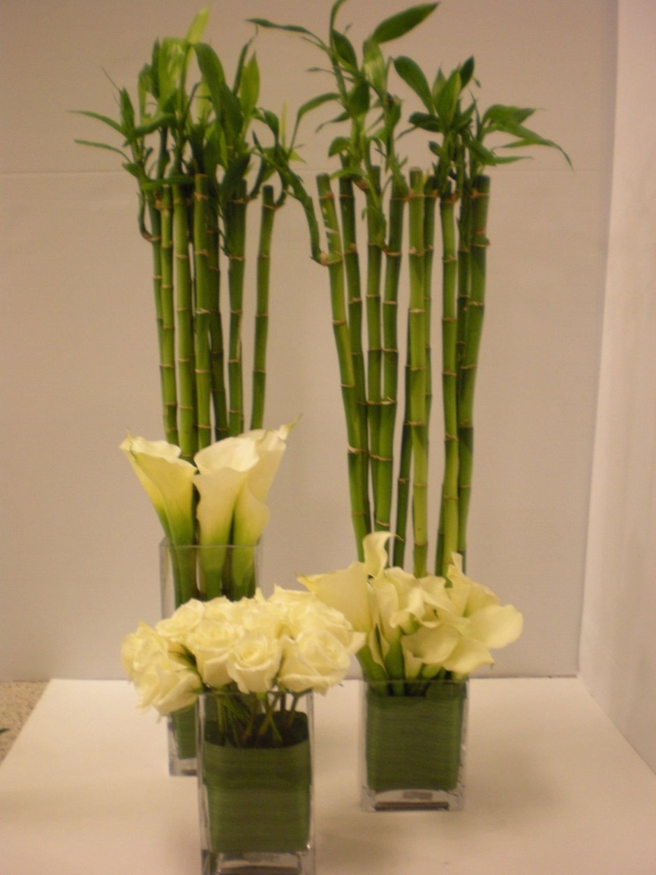 Флористические композиции из бамбука
